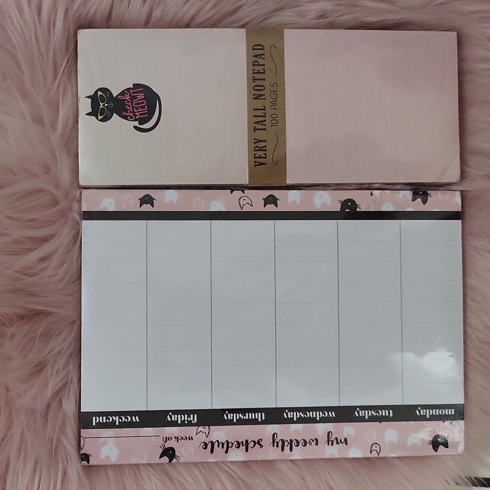 Brand New LADY JAYNE LTD.  2CT.WEEKLY SCHEDULE & MAGNETIC NOTEPAD-2CT.